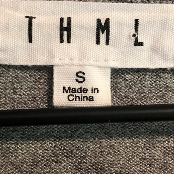 EUC THML Gray Pom Pom Confetti Sweater Dress - Picture 10 of 11